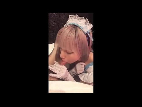 ❤️ Yapon İdolü [mayuka], Fransız qulluqçu kostyumu, 1-ci hissə, oral seks və losyonla qaxmaq ❌ Sikişmə bizdə